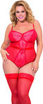 Softline Amelia Body Plus Size Sexy Bodysuit Red 559118573