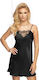 Irall Satin Women's Nightdress Black Mallory I