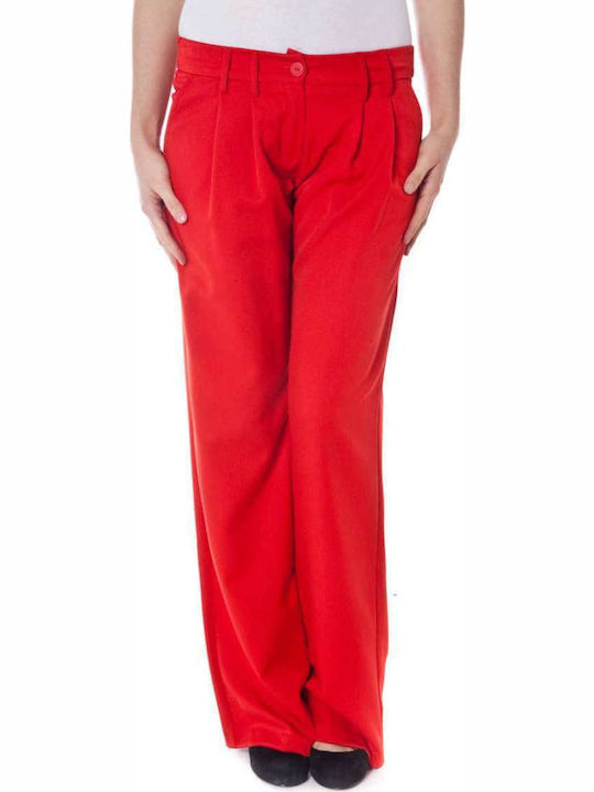 Denny Rose 6075 Women's Fabric Trousers Red
