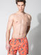 Giraffe Herren Badebekleidung Shorts Orange