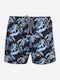 John Frank Undersea Men's Swimwear Shorts Black with Patterns