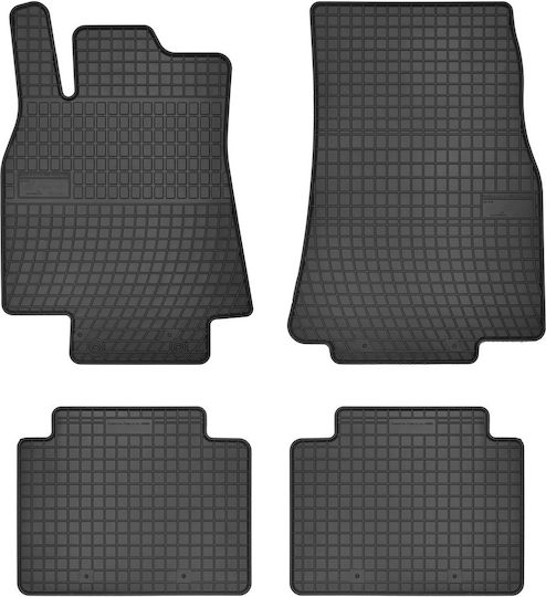Frogum Set of Front and Rear Mats 4pcs for Mercedes-Benz B Class 2004-2011 Black