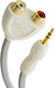 Audioquest Flx-mini Μετατροπέας 3.5mm male σε RCA 2x female Λευκό