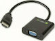 Techly Convertor HDMI masculin în VGA feminin 1buc HDMI-VGA2A