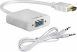 Konverter HDMI männlich zu VGA weiblich Weiß (05004VGA00WH)