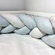 abo Crib Bumpers Braided Inside Blue 20x210cm