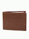 AN Leather Men's Wallet Classic Tabac Brown