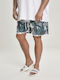 Urban Classics Herren Badehose Bermuda Palm Leaves Blumen