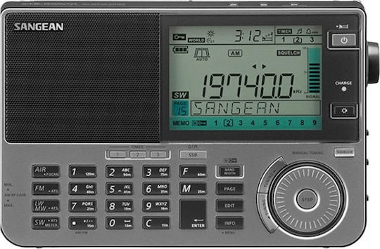 Sangean ATS-909X2 Φορητό Ραδιόφωνο Επαναφορτιζόμενο Μαύρο