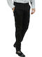 Endeson Fashion Men's Trousers Chino Elastic in Slim Fit Black