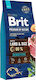 Brit Premium by Nature Adult Sensitive 15kg Dry Food Gluten-Free for Adult Dogs with Lamb and Rice