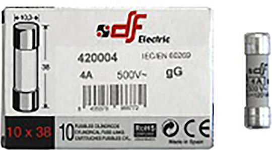 Adeleq Φυσίγγια Κυλινδρικά Πορσελάνης 10x38mm Ταχείας Καύσεως Gg 4A