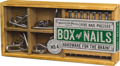 Professor Puzzle Box of Nails Γρίφος από Ξύλο για 6+ Ετών PA-5