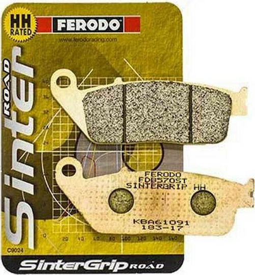 Ferodo Τακάκια Μοτοσυκλέτας Εμπρός Sintergrip St Μεταλλικά Τακάκια Μπροστά Honda CB500X/CBR500R/CB600F Hornet για Kawasaki Versys 650 Triumph Tiger 800