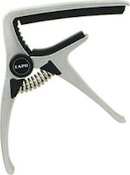 Aroma Metallic Trigger Capo for Bass / Acoustic Guitar AC-20 Silver Silver