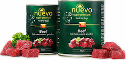 Nuevo Super Premium Canned Wet Dog Food with Beef 1 x 800gr