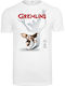 Merchcode Gremlins Poster T-shirt Λευκό Βαμβακερό