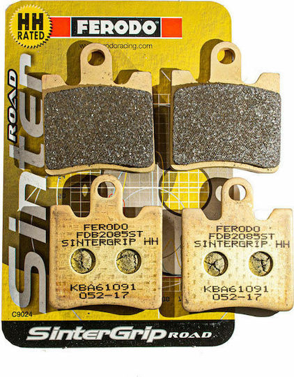 Ferodo Motorcycle Brake Pads Sintergrip St Metal Brake Pads Front Suzuki Burgman 250/Burgman 400 for Yamaha FJR 1300