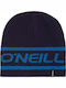Knitted Reversible Beanie Cap Navy Blue
