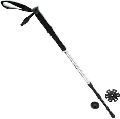 Campus Telescopic Aluminum Trekking Pole with 3 Sections Silver 285gr