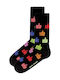 John Frank Herren Gemusterte Socken Schwarz 1Pack