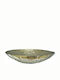 Art et Lumiere Round Metallic Decorative Platter Silver 50x50x11cm