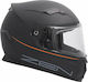 Zen ZN-820 Черно/Оранжево Матирано Каска за Мотор Full Face ECE 22.05 1500 гр