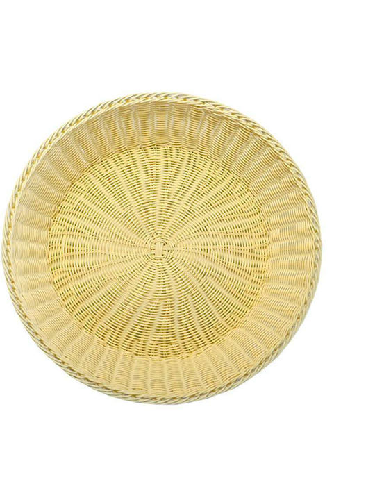 Art et Lumiere Hotelia Καλάθι Ψωμιού από Rattan Μπεζ 52x52x11cm