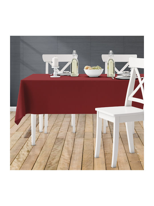 Lino Home Tablecloth Renas 17073 Wine 140x140cm