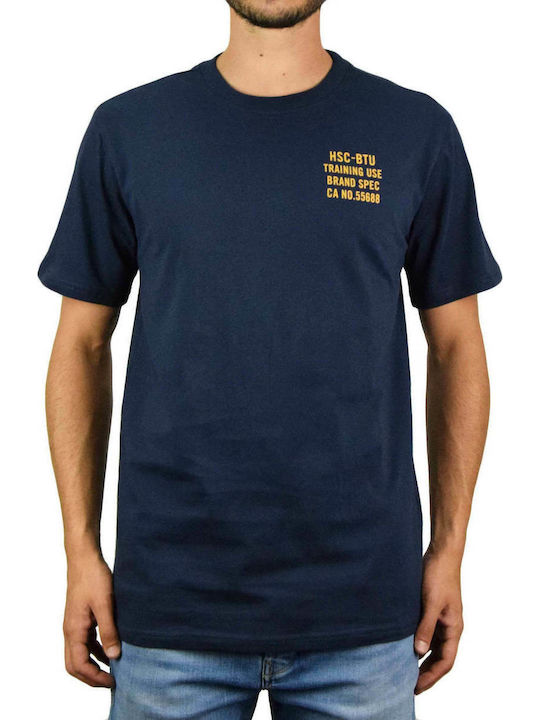 Herschel Supply Co T-shirt Bărbătesc cu Mânecă Scurtă Albastru marin 50027-00658