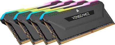 Corsair Vengeance RGB Pro SL 32GB DDR4 RAM με 4 Modules (4x8GB) και Ταχύτητα 3600 για Desktop