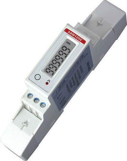 Eastron SDM-120C Κιλοβατοωρόμετρο Ηλεκτρολογικού Πίνακα Ψηφιακό Μονοφασικό Modbus Ψηφιακό Μονοφασικό 501-596210322