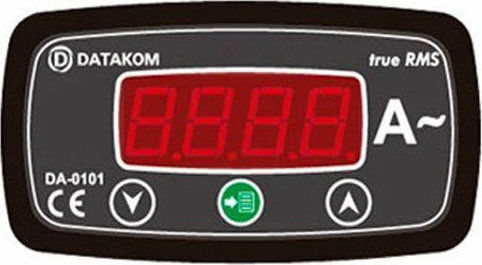 Datakom DA-0101-48 Αμπερόμετρο Ηλεκτρολογικού Πίνακα Μονοφασικό Ψηφιακό Μονοφασικό (96x48mm) 01.034.0209