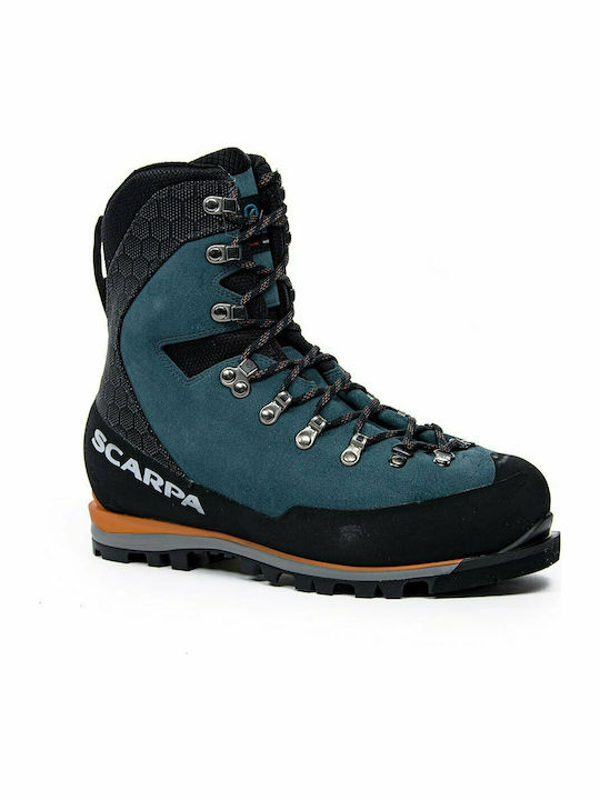 Scarpa Mont Blanc GTX Herren Wanderstiefel Wasserdicht mit Gore-Tex Membran Blau