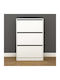 Holz Schuhschrank mit 3 Regalen White L73xW26xH119cm