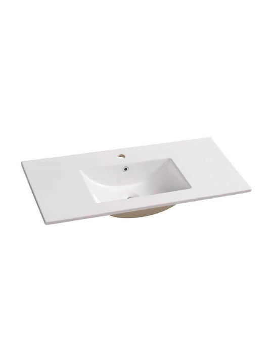 Ceramita MN 100 Undermount Sink Porcelain 100x46x18cm White