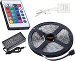 P-2002 LED Strip Power Supply 12V RGBW Length 5m Set with Remote Control and Power Supply