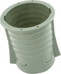 Χαραλαμπίδης Recessed Electrical Box Branching Installation of Concrete Lighting Spot Junction Box R50 in Gray Color 61100