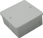 CHaralampidis Surface-Mounted Electrical Box Branching IP44 (8x8x4cm) in Gray Color 62002