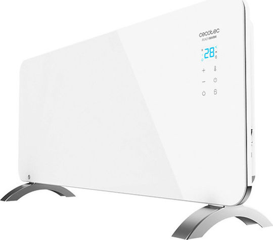 Cecotec Ready Warm 6750 Crystal Connection Θερμοπομπός Δαπέδου 2000W με Ηλεκτρονικό Θερμοστάτη και WiFi 92x43cm