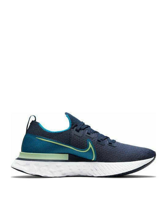 Nike React Infinity Run Flyknit Ανδρικά Αθλητικά Παπούτσια Running Μπλε