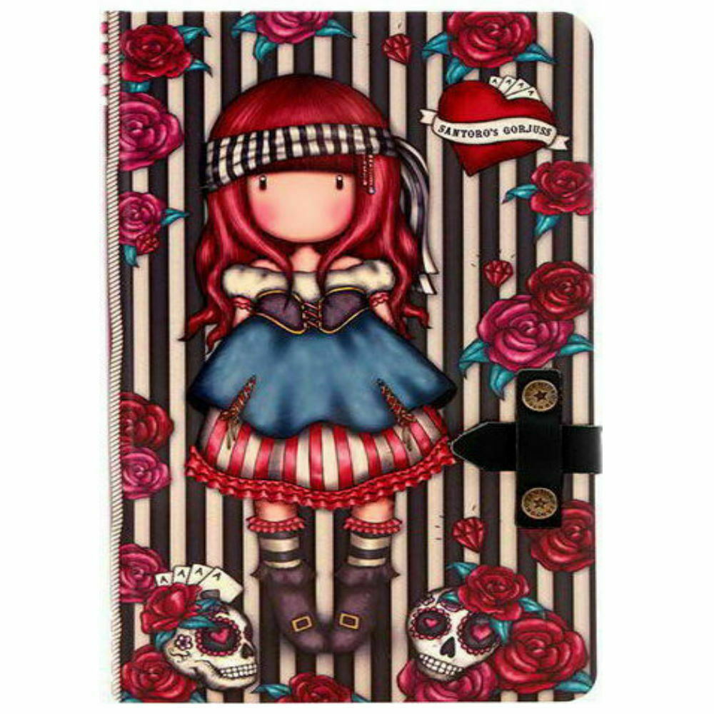 Santoro Σημειωματάριο Ριγέ με Λάστιχο Mary Rose 400GJ09 Skroutz.gr