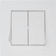 Mutlusan Rita Recessed Wall Switch Lighting Two-Way with Frame White