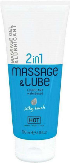 HOT 2 in 1 Massage Gel & Lubricant Λιπαντικό Gel 200ml