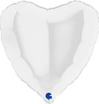 Foil Λευκή Καρδιά 45cm 1τμχ