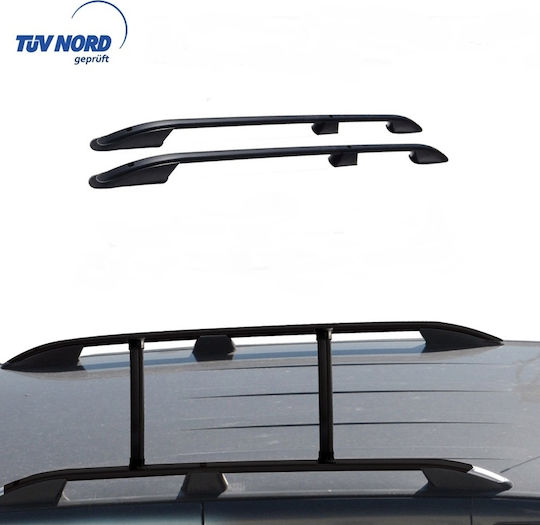 Omtec Bare De Acoperiș Din Aluminiu 167 Cm 2002-2014 Set Cu Picioare Negre