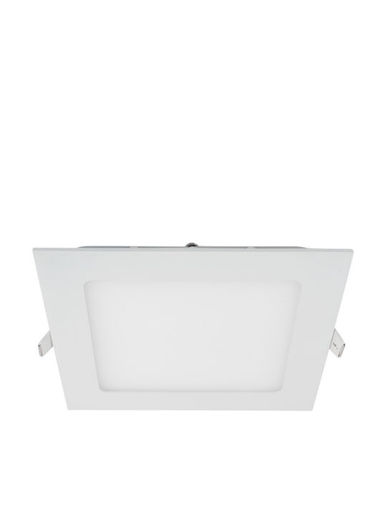 Elmark Square Recessed LED Panel 18W with Natural White Light 22.1x22.1cm