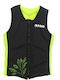 SCK 0304-IMPGR Adults Impact Vest for Water Sports Green Double-sided