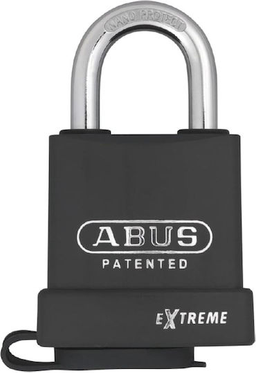 Abus 83WP/63 Steel Padlock Brass with Key High Security 65mm Black 1pcs