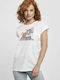 Tom Jerry Pose MC588 Damen T-Shirt Weiß